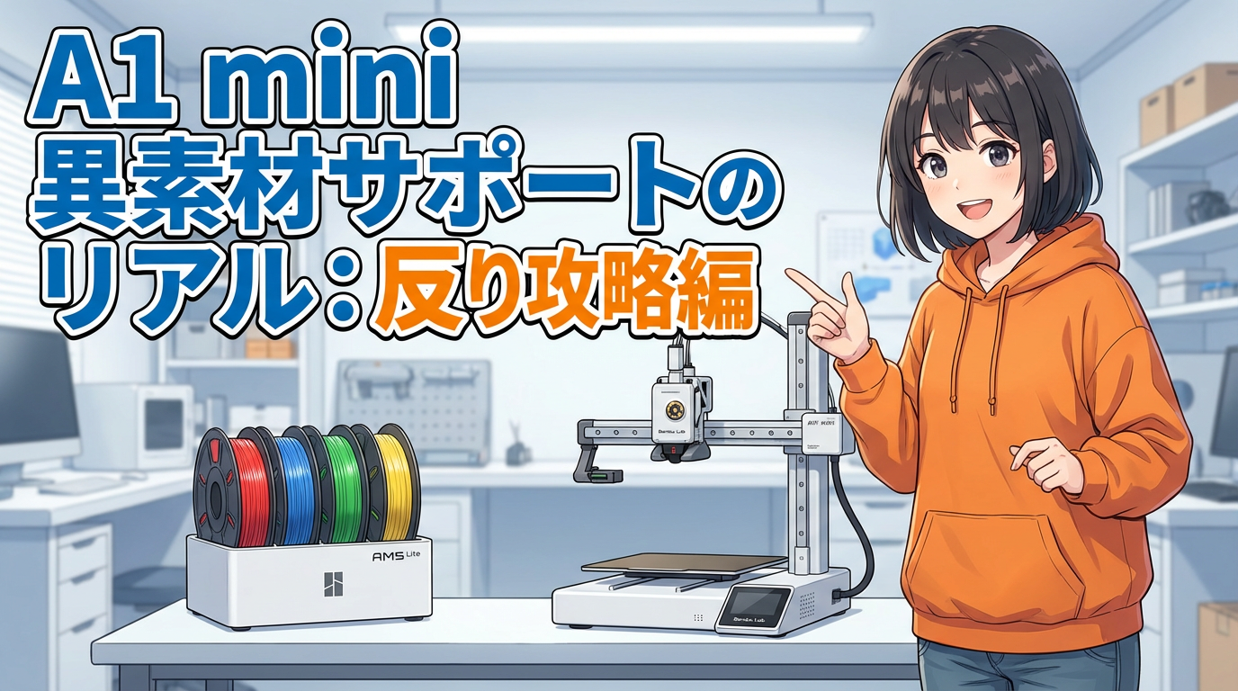 Bambu Lab A1 mini 異素材サポート