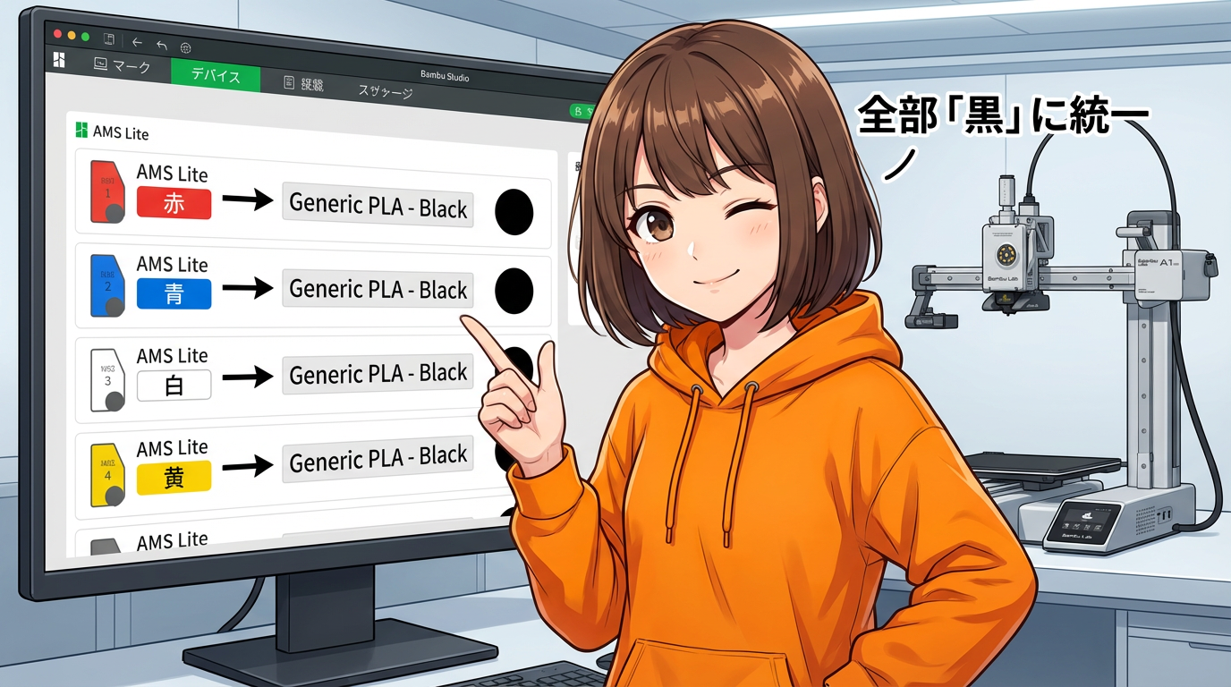 Bambu Lab A1 mini 端材錬金術