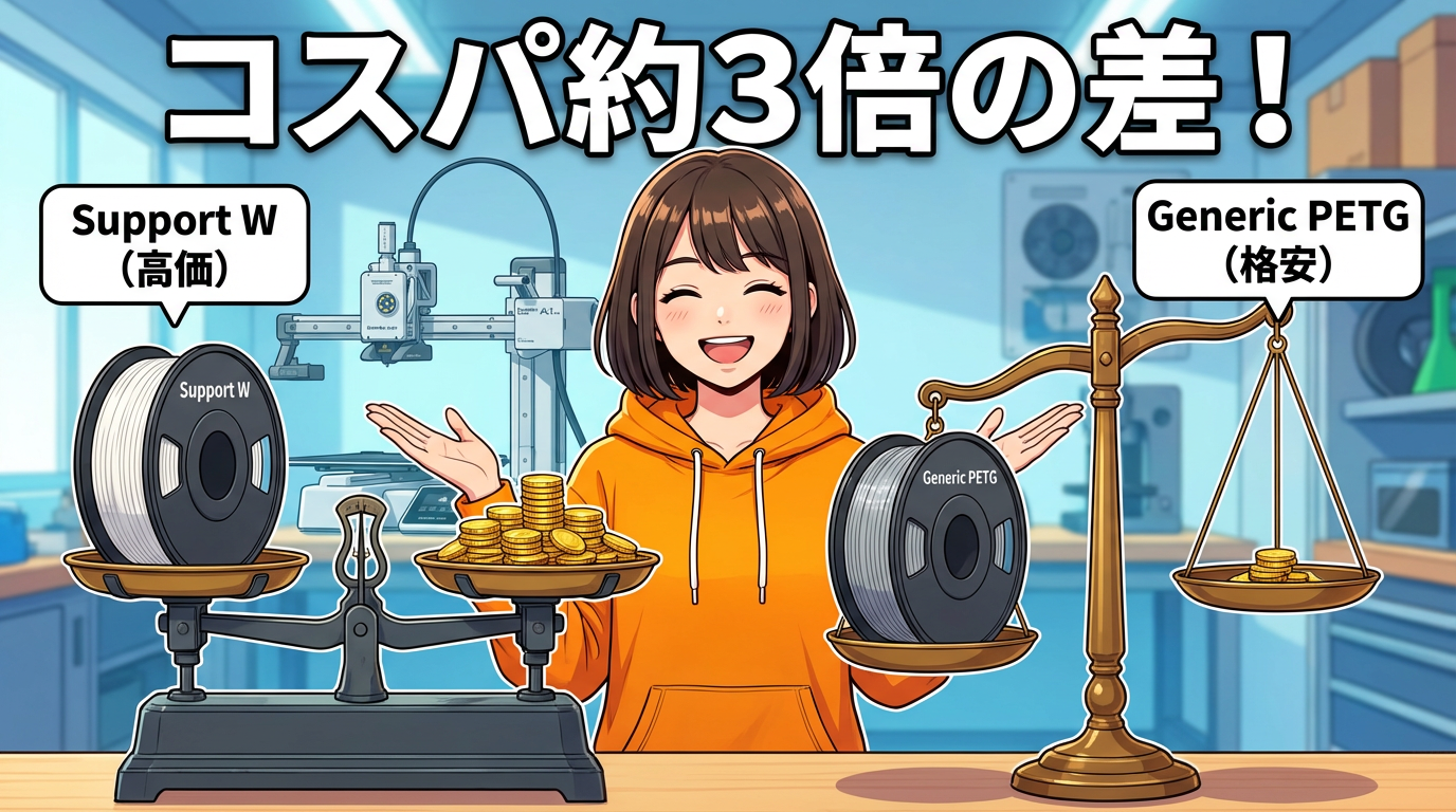 Bambu Lab A1 mini 異素材サポート