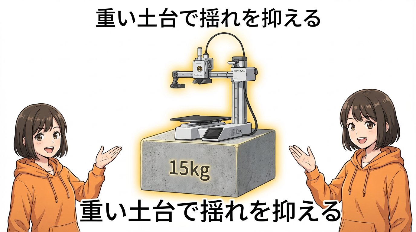 Slide 19: 重い土台の役割