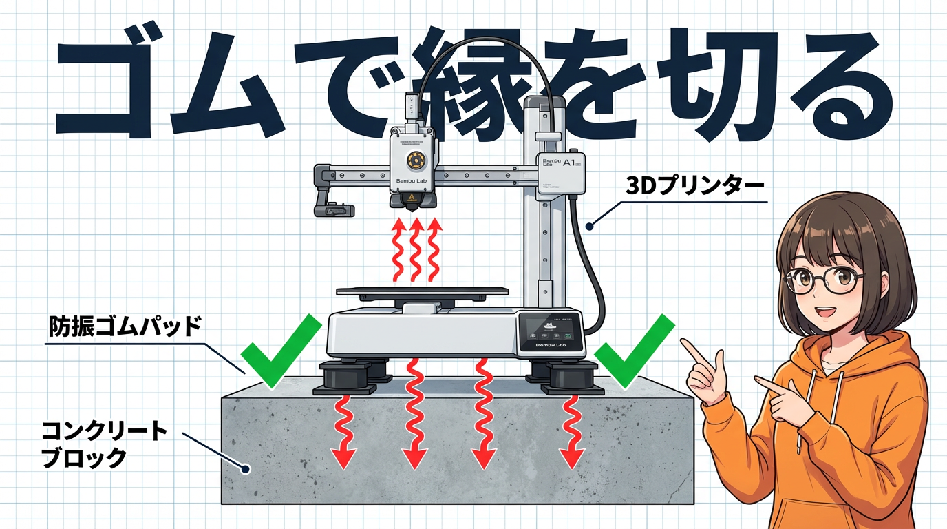 Slide 21: ゴムで縁を切る